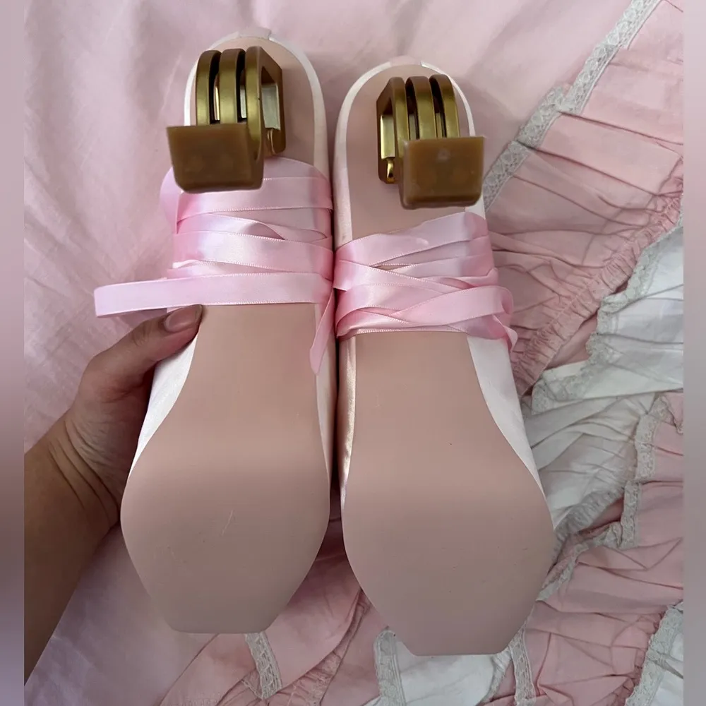 Serpenti Apparel The Ballerina Heels Pink Size 7 - Image 4