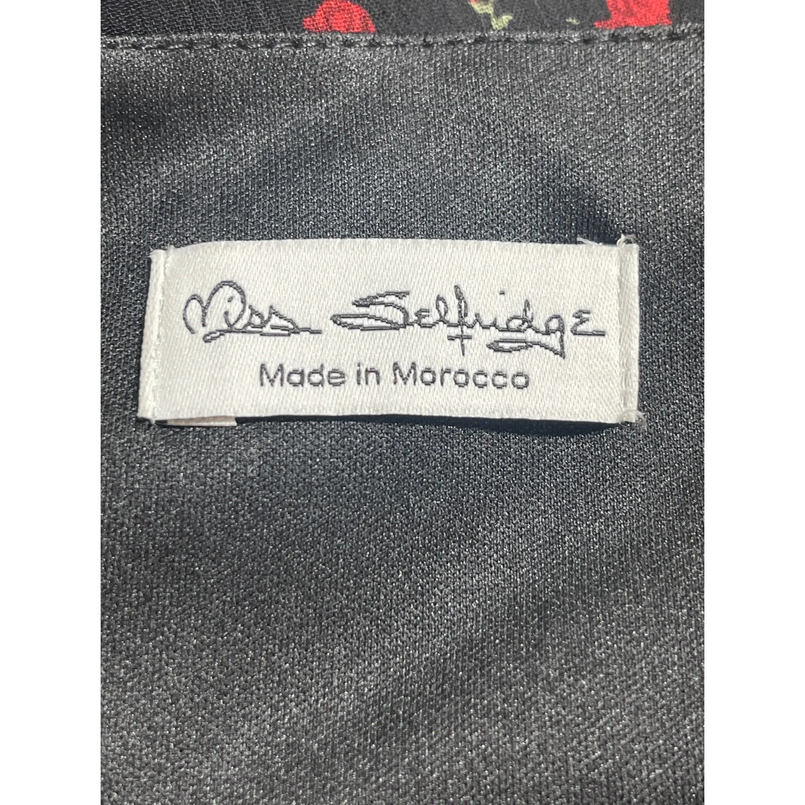 Miss Selfridge Black Floral Rose Halter Ruffle Open Back Sleeveless Blouse Top 6 - Image 4