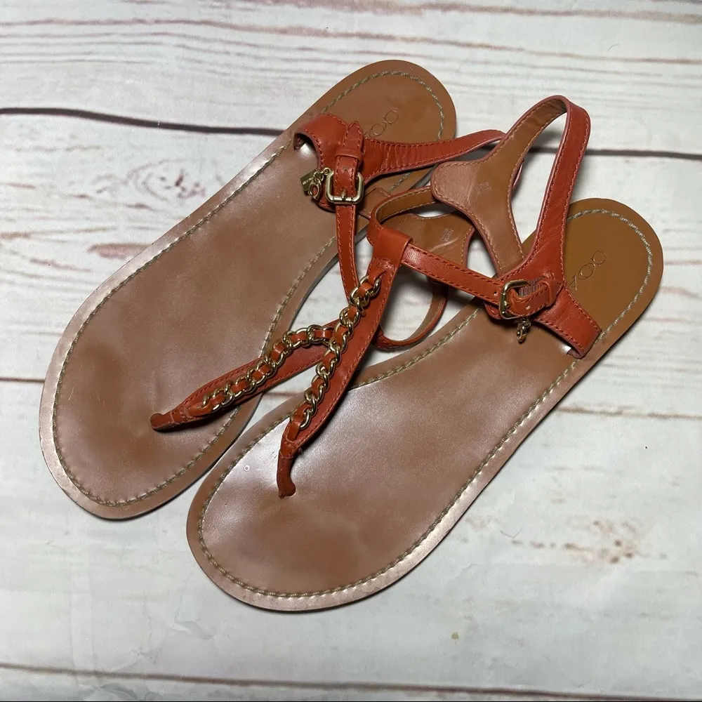 Coach • Sandals • Chain • Ankle Belt • Orange • 10 - Image 2