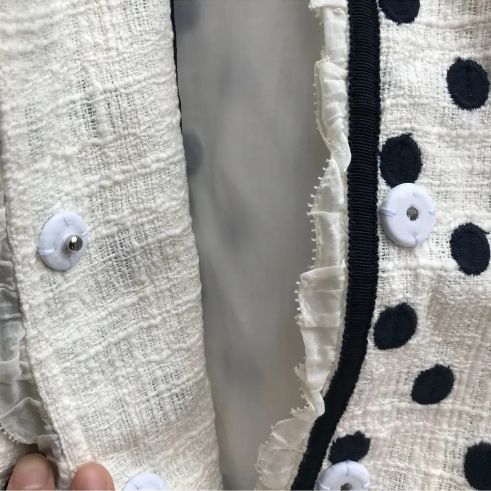 NWT j.crea polka dot tweed jacket - Image 4