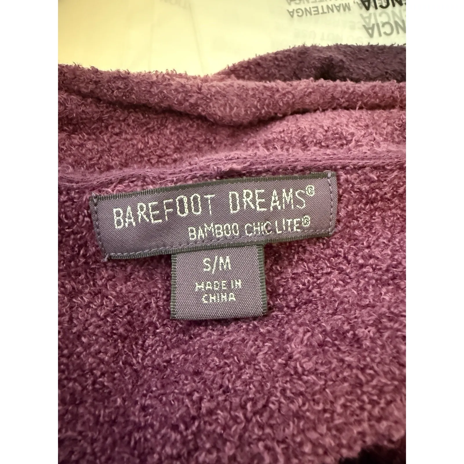 Barefoot Dreams Bamboo Chic Lite Calypso Purple Ombré Wrap Sweater Size S/M - Image 5