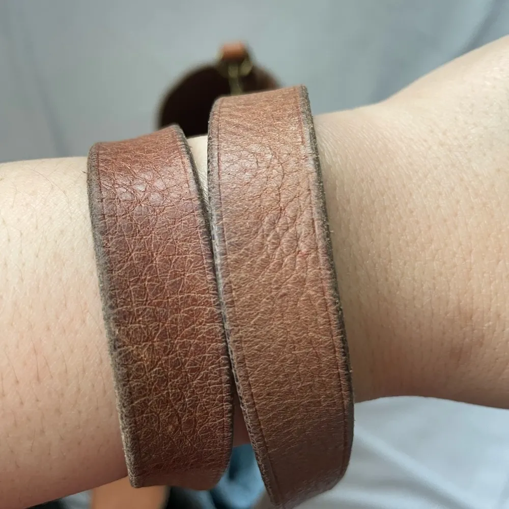 Madewell Brown Leather Transport Tote Bag - Image 8