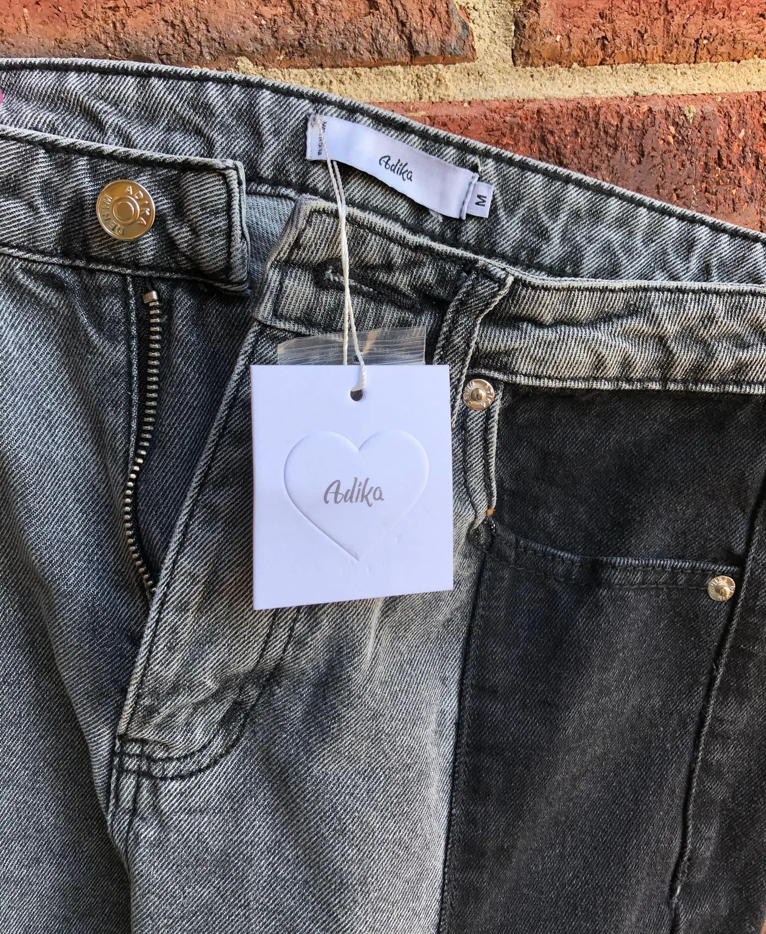 Adika Two Colored Mom Jeans - Image 3