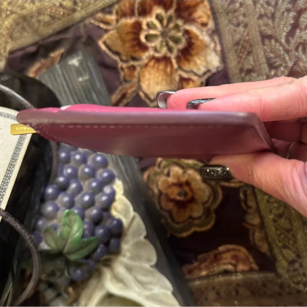 Authentic COACH 1941 calf leather zip around card holder - Image 7