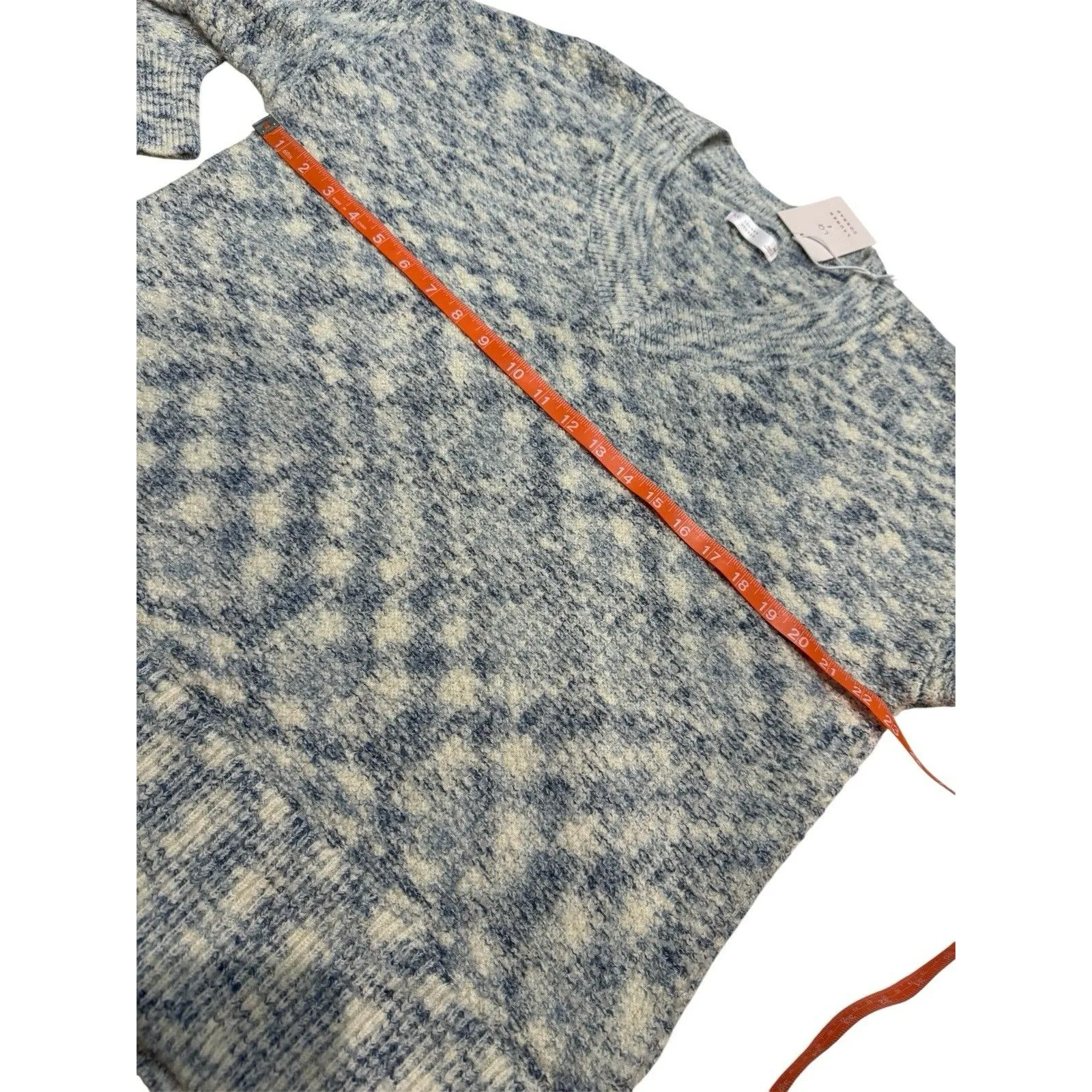 LC Lauren Conrad Sweater Size Medium V-Neck Seed Stitch Tunic - Image 11