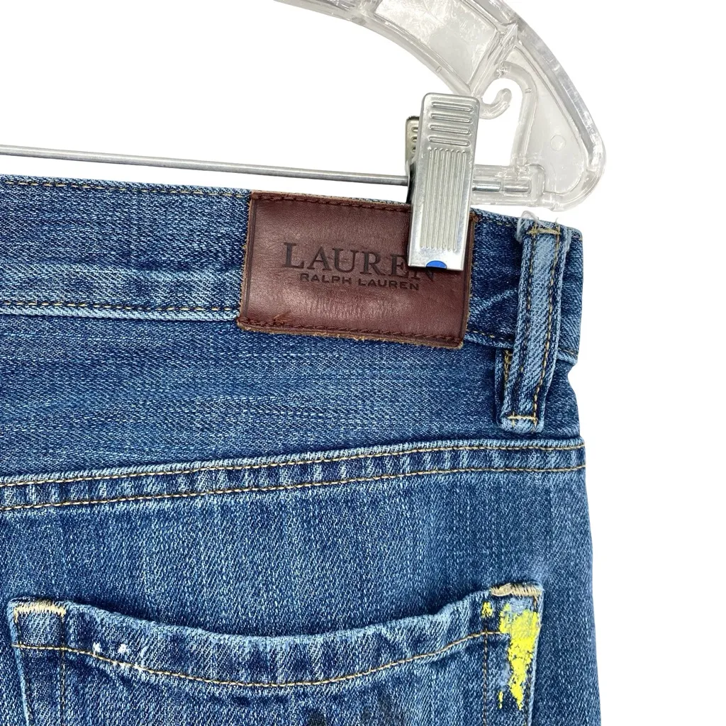 Lauren Ralph Lauren Paint Splatter Jeans Girlfriend Classic Fit - Image 7