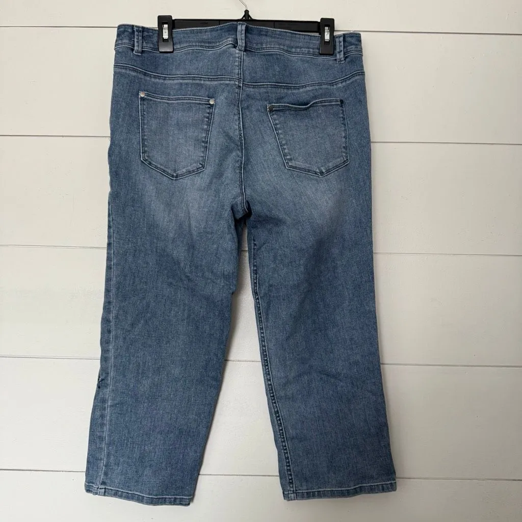 Christopher & Banks Women’s 12 Star Beaded Jeans Ankle - Image 2