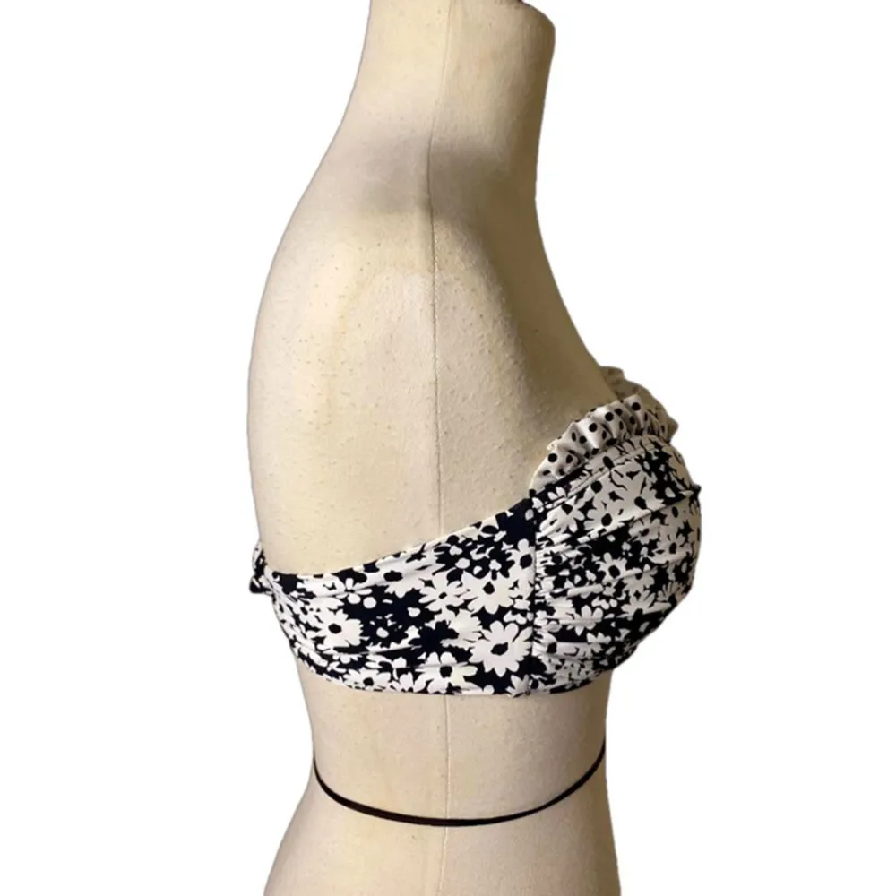 Bleu Rod White & Black Beattie Bikini Women's Top Size 6 - Image 2