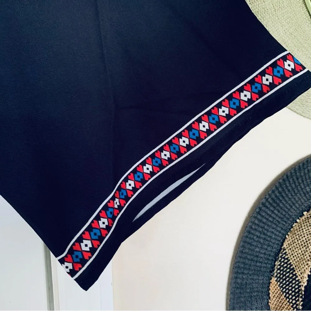 Women's Black Floral Print Batwing Sleeve Top | Size: L - Image 5