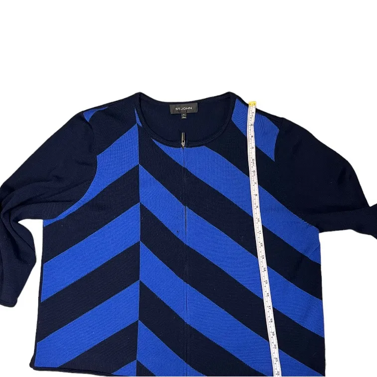 St.John Women’s zip up wool cardigan size Xl - Image 10