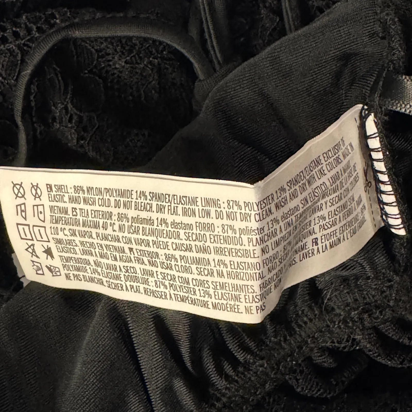 Forever 21 Small Cropped Cami Top Floral Lace Ruffled V-Neck Stretch Adjustable - Image 7