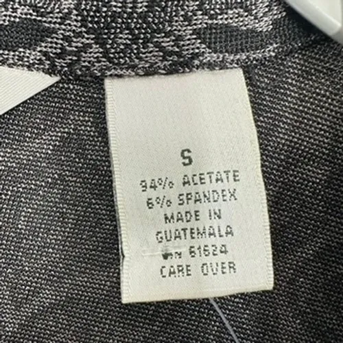 Vintage Laura Ashley Button Front Shirt Dress Black Gray Floral Goth Whimsigoth - Image 5