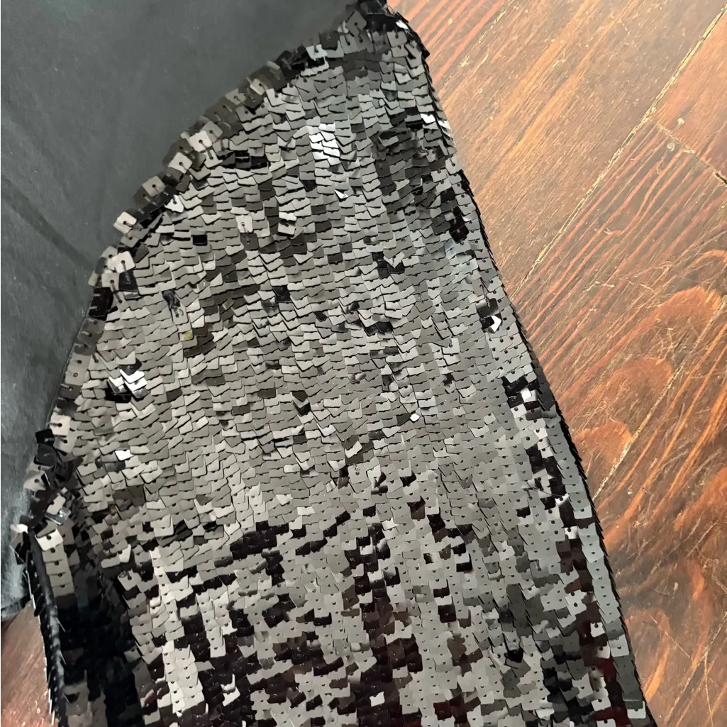 See By Chloe  Black Dress with Sequin Sleeves - Image 8