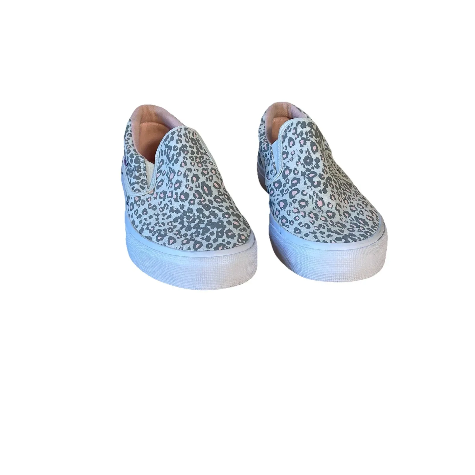 DC Women's Trase Slip Leopard Print Skate Shoes Size 11 Canvas Pink‎ Gray Pink - Image 2