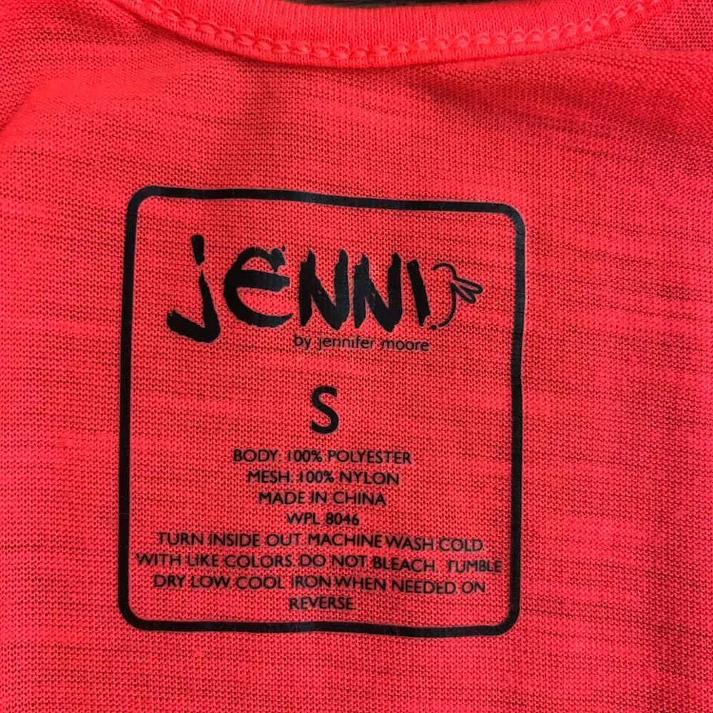 Jenni Pink & Black Workout Tank Top Small - Image 7
