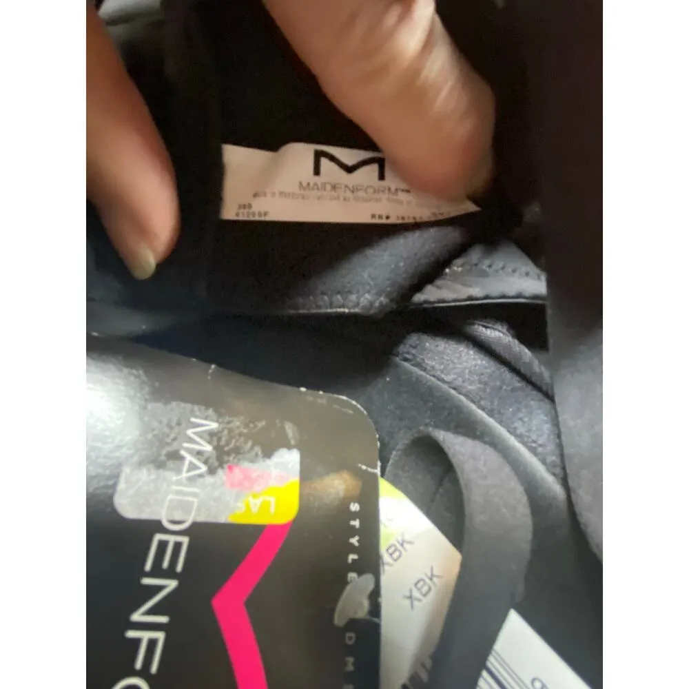 Maidenform Size 38B Bodyshaper Bodysuit Solid Black Firm Push Up Convertible NWT - Image 9