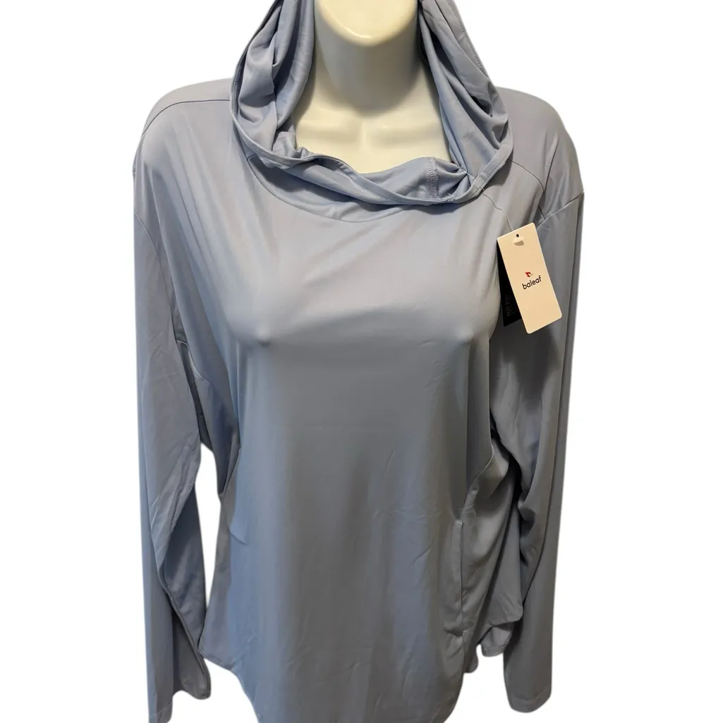 Baleaf Women's UPF 50+ Lightweight Sun Hoodie Sz L Kentucky Blue Active Cycling - Image 2