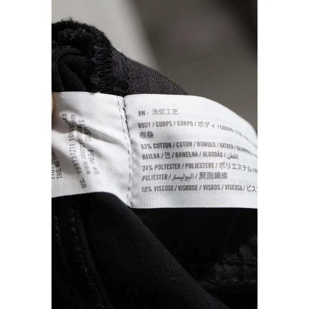 Womens Abercrombie & Fitch The Super Skinny Mid Rise Black Denim Jeans Size 26 2 - Image 4