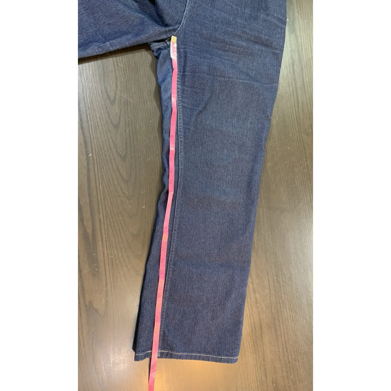 LL Bean Jeans Favorite Fit Straight Blue Denim Womens‎ Sz 16 Petite 16P Minimal - Image 10