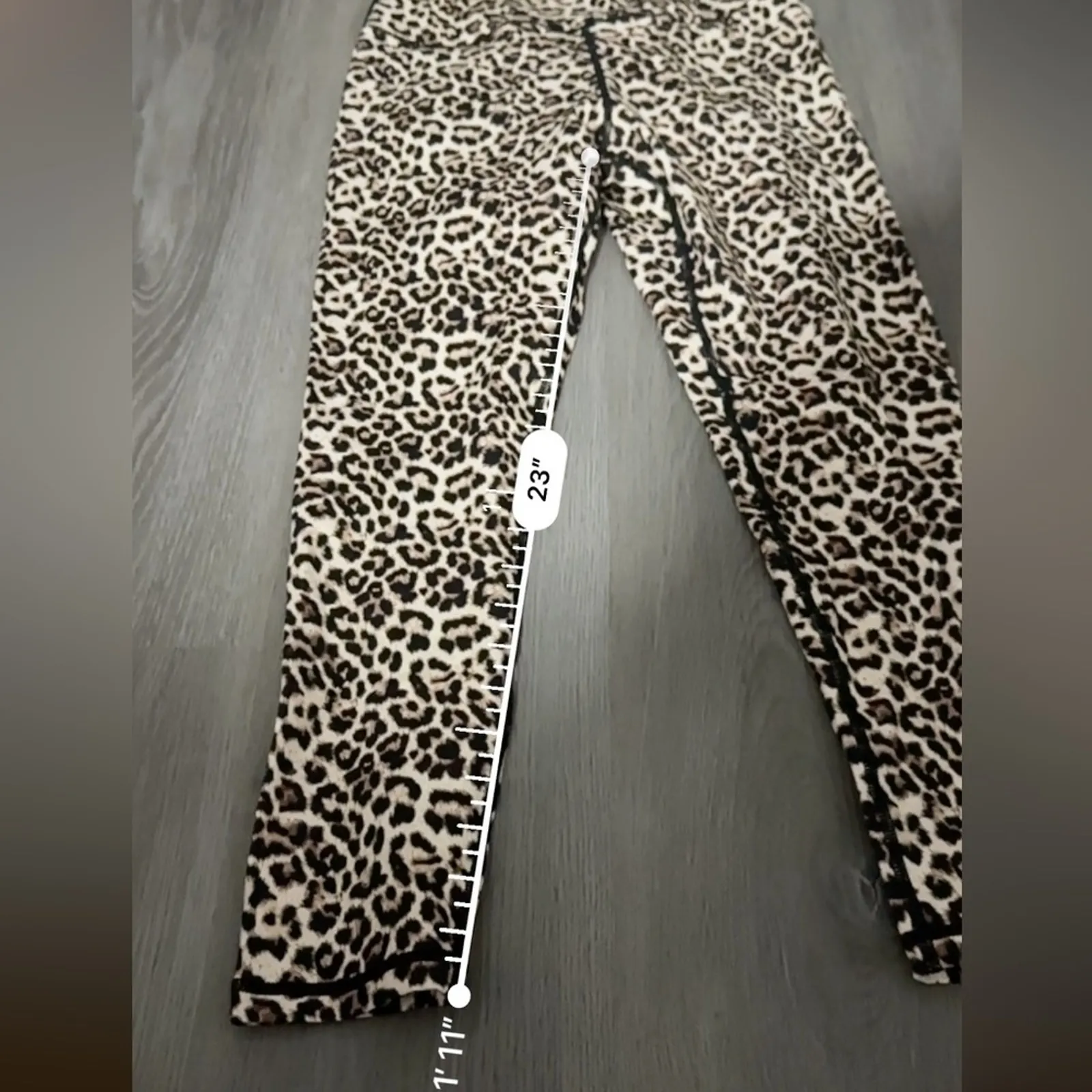 Zyia Active Brilliant‎ Scrunchy Butt High Rise Leopard 7/8 Leggings Sz 8-10 - Image 13