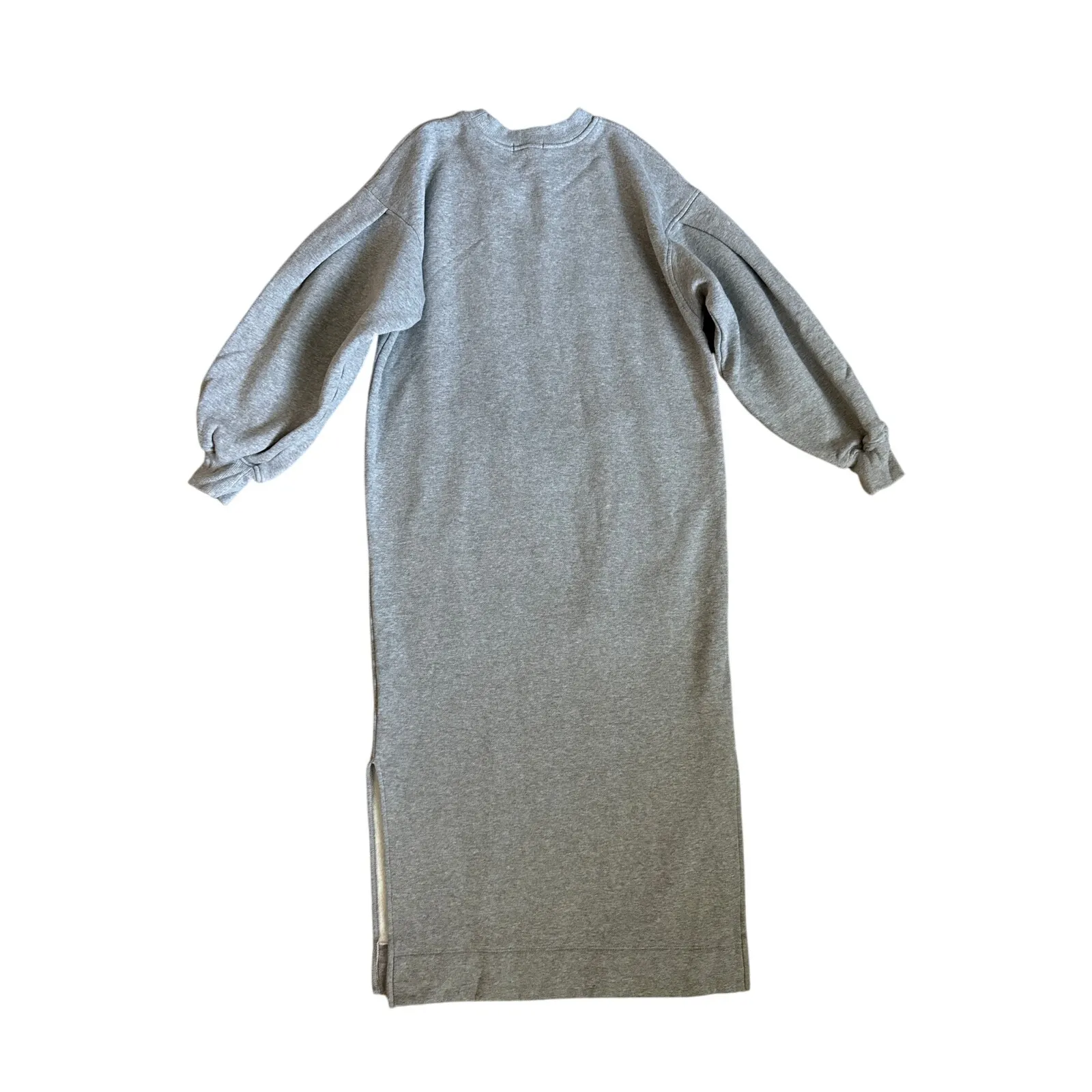 Ann Mashburn Carminia Sweatshirt Midi Dress Grey Marine Fleece Size Small - Image 11