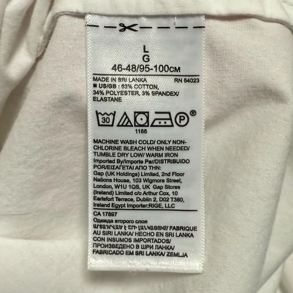 Banana Republic Women’s Long Sleeve Button Front Shirt Fitted White Size Large - Image 5