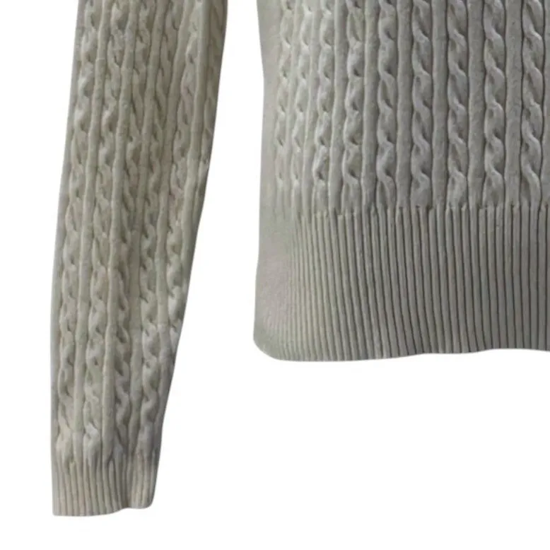 Cable Knit Sweater XL Fisherman Preppy Ivy League Academia Old Money Warm Cozy - Image 5