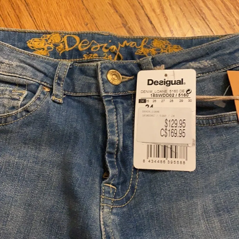 NWT Desigual Loane Jeans 24” - Image 8