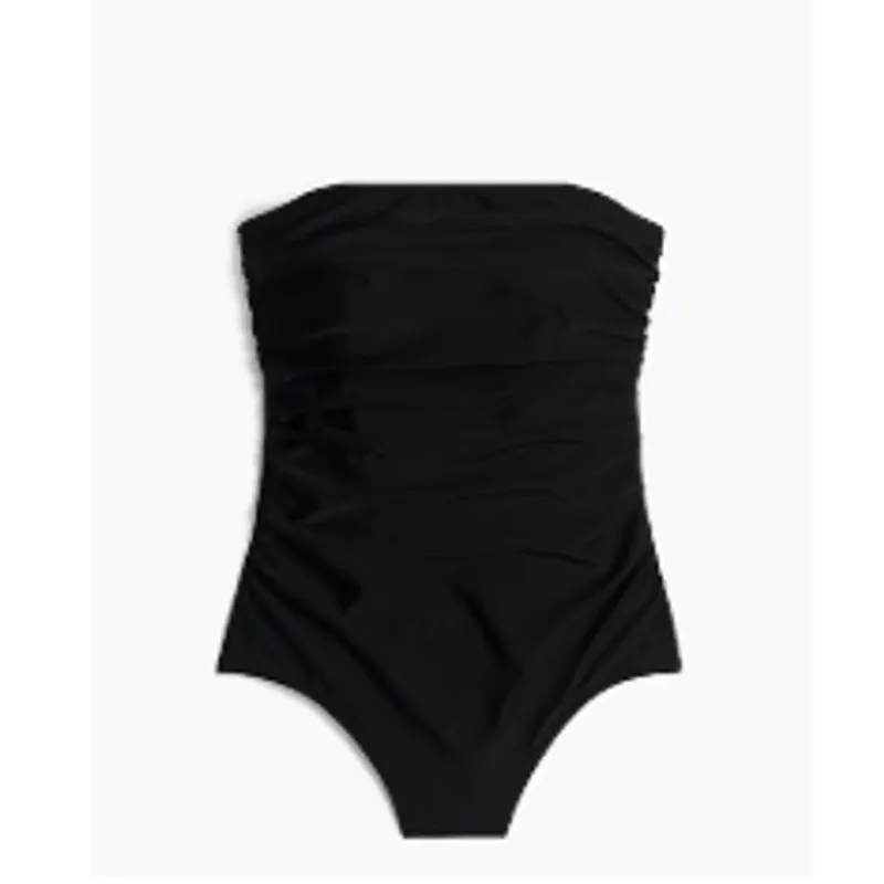 NWT J. Crew Strapless One-piece Swimsuit Bathing Suit in Black Sz XL AO438 - Image 3