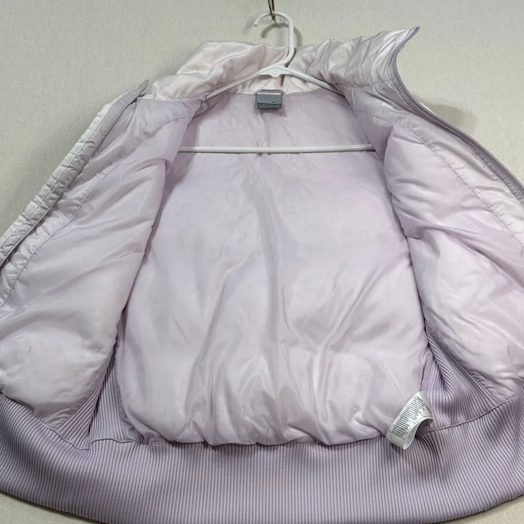 Nike Women's Light Purple Puffer Vest - Image 8