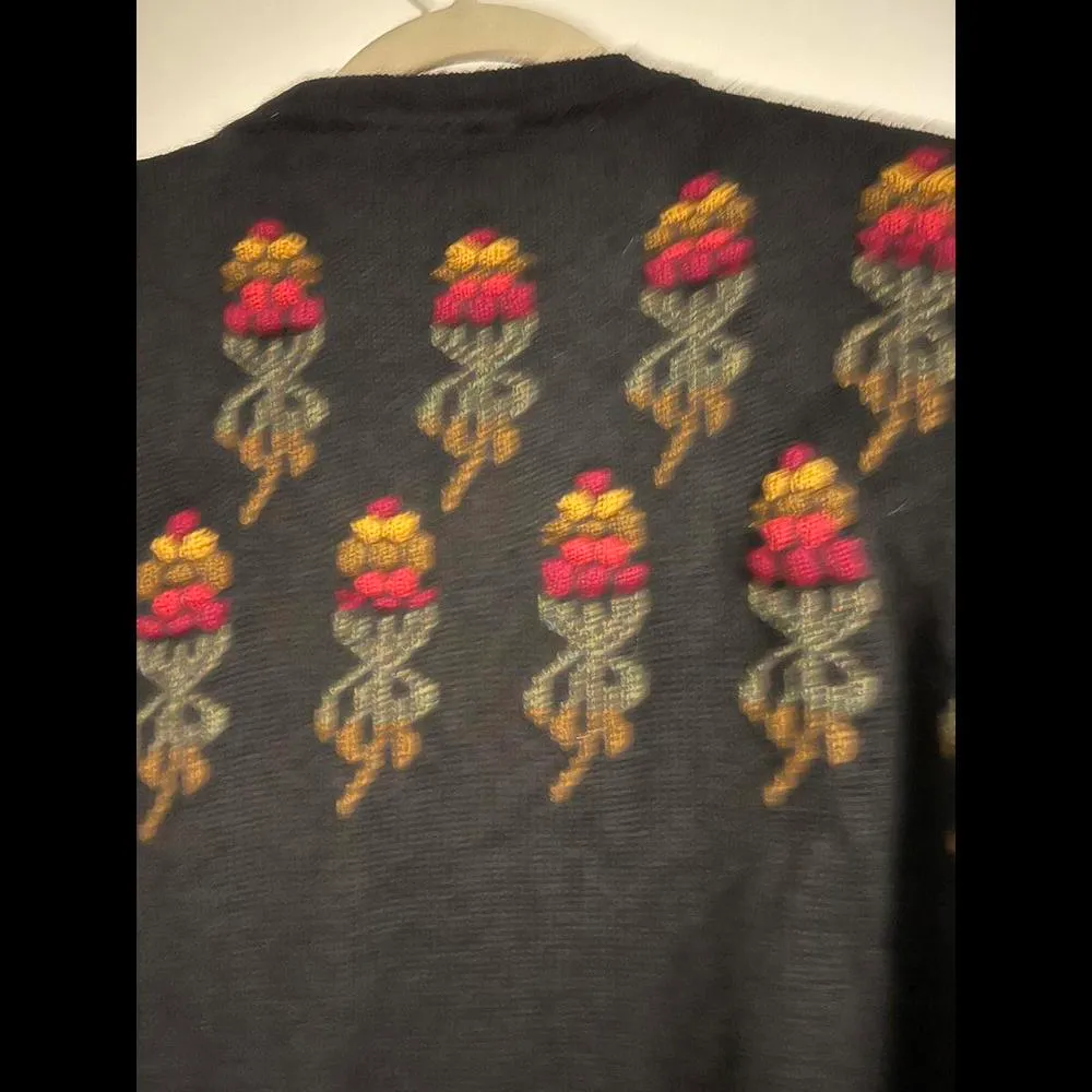 Vintage Floral Knit Cardigan by Blarney Woollen Mills of Ireland - Image 5