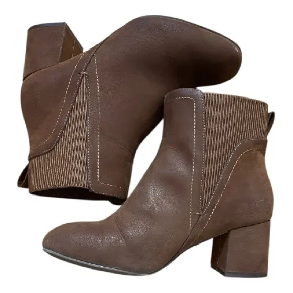 Torrid Square Toe Block Heel Chelsea Boot, Cognac - Image 2