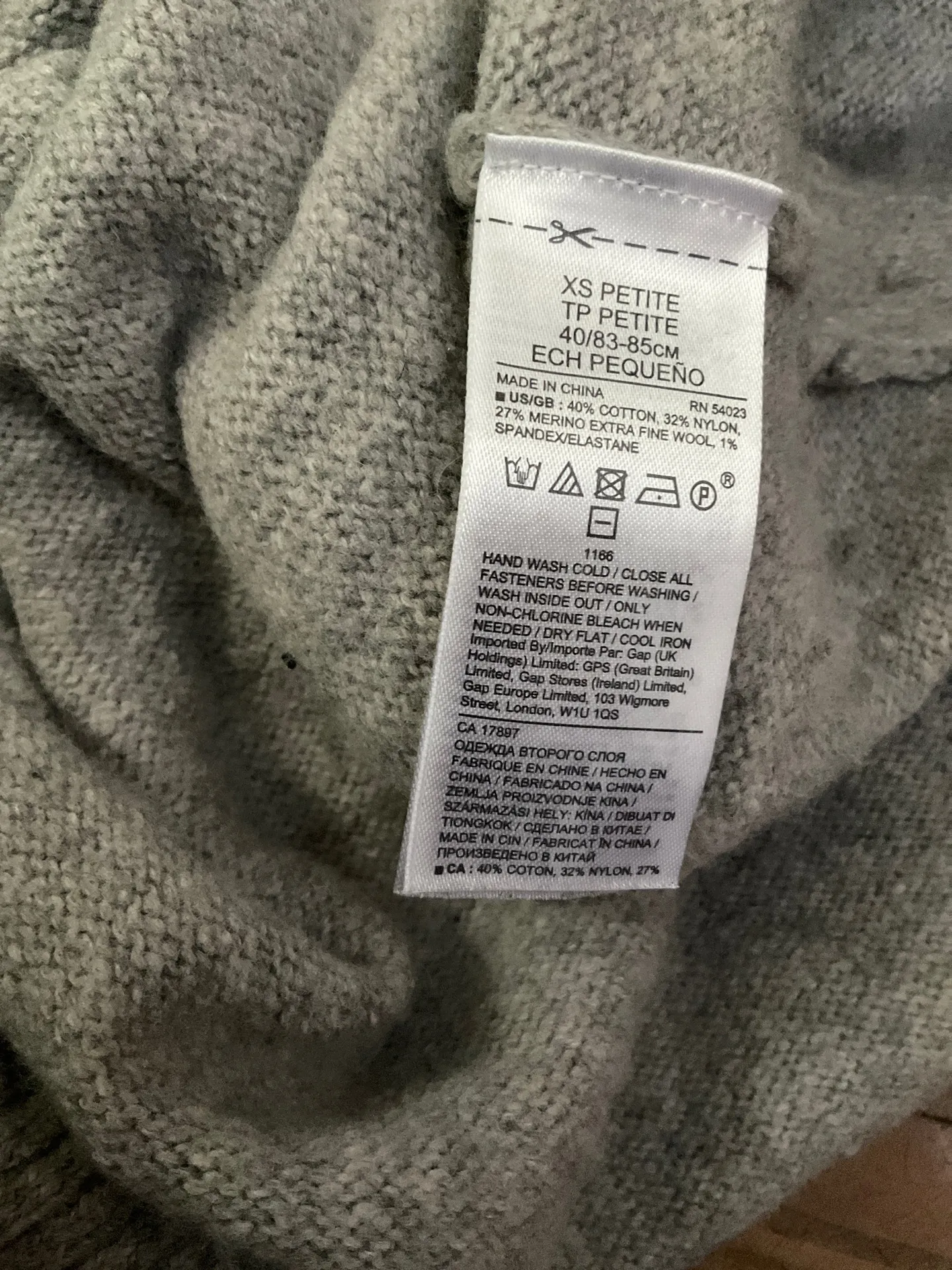 Banana Republic Merino Wool-Blend Turtleneck Sweaterdress XS Petite - Image 4