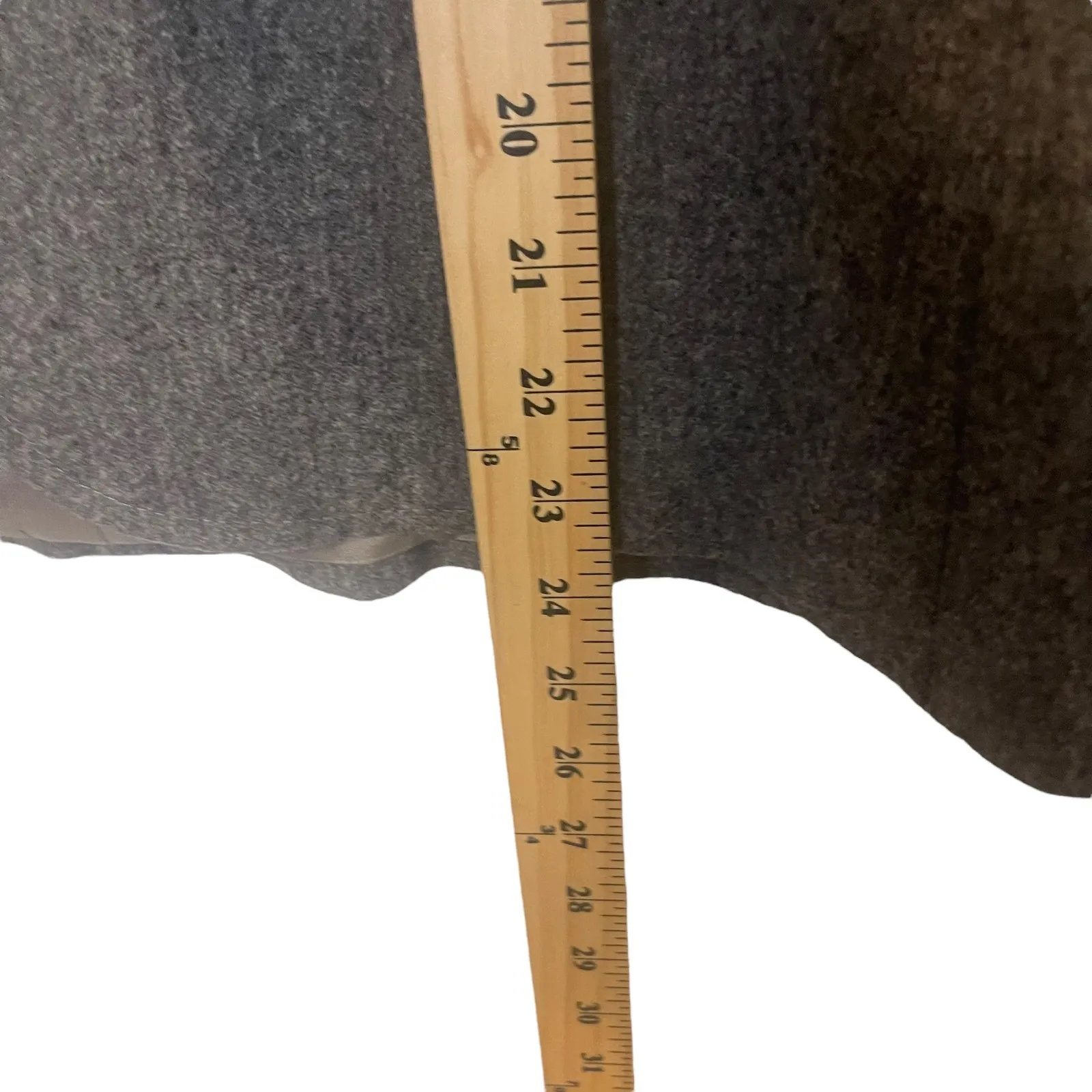 Evan Picone Vintage Women's Size Medium Wool Blend Grey 3‎ Button Blazer - Image 10