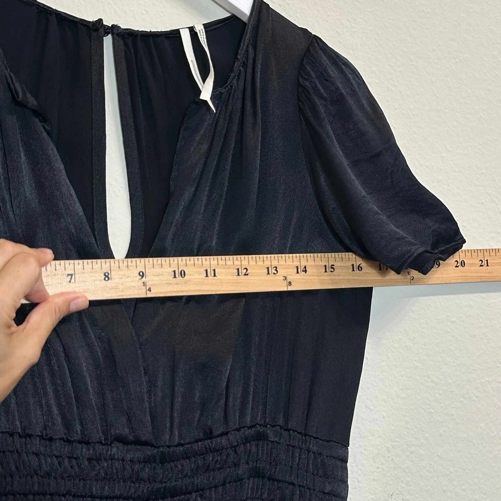 Anthropologie The‎ Sommerset Jumpsuit Size XS Wide Leg Black - Image 12