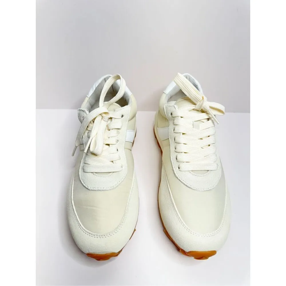 J/Slides Sneakers Size 9 Cream Leather Lifestyle Athletic and Training Shoes NEW - Image 5