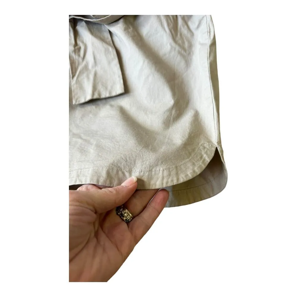 NWT Kate Spade Saturday Paper Bag Belted Shorts high rise mushroom size Medium - Image 6