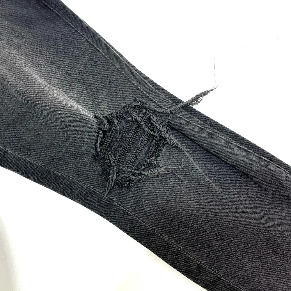 L’agence High Line Jeans in Black Onyx Distressed High Waisted Ankle 30 - Image 14