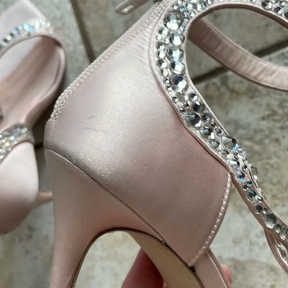 Alexander Mcqueen Crystal-embellished Satin High-heel Sandals In Sugar Pink - Image 13