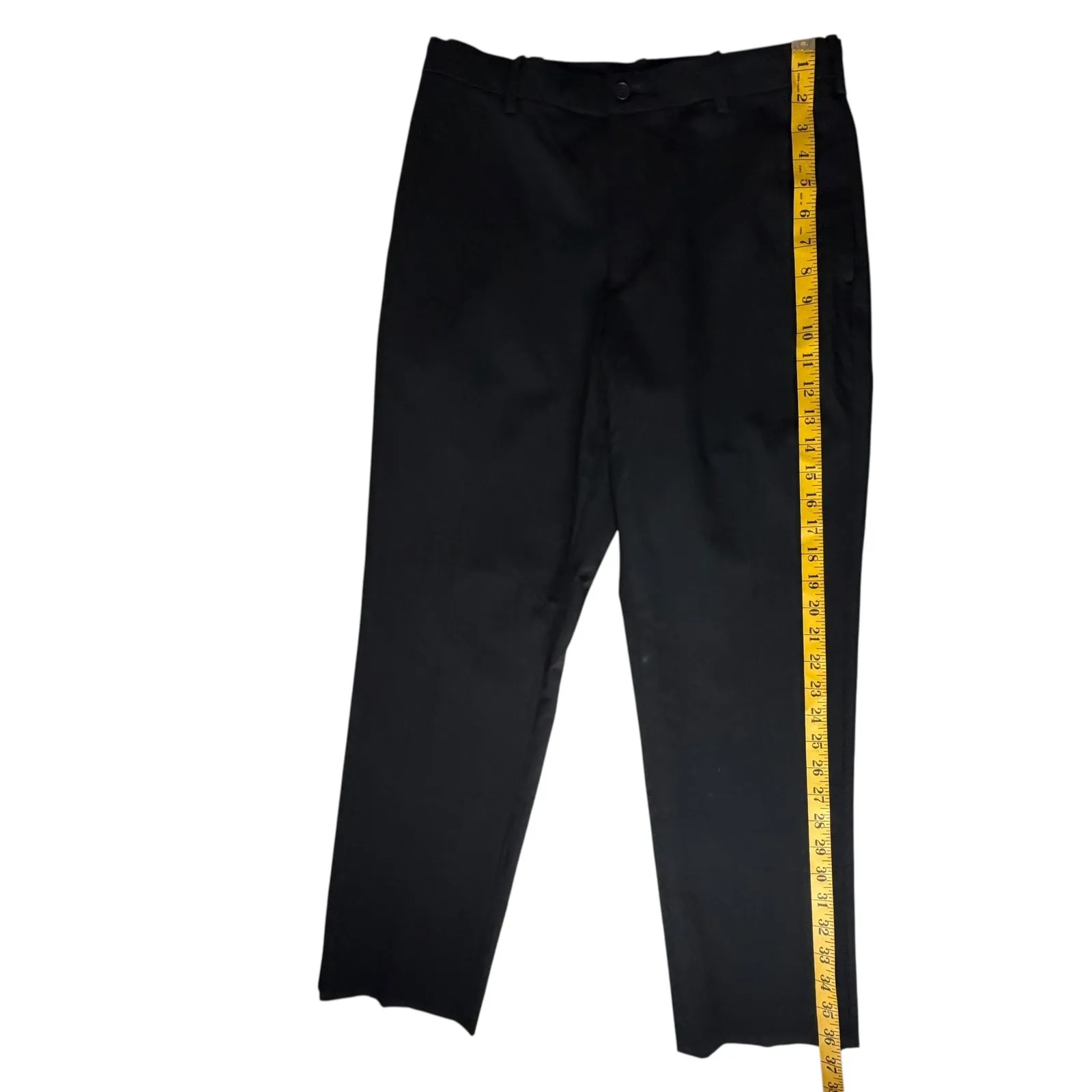 Uniqlo Smart Ankle Pants Small Black Stretch Trouser Minimalist Classic Neutral - Image 7