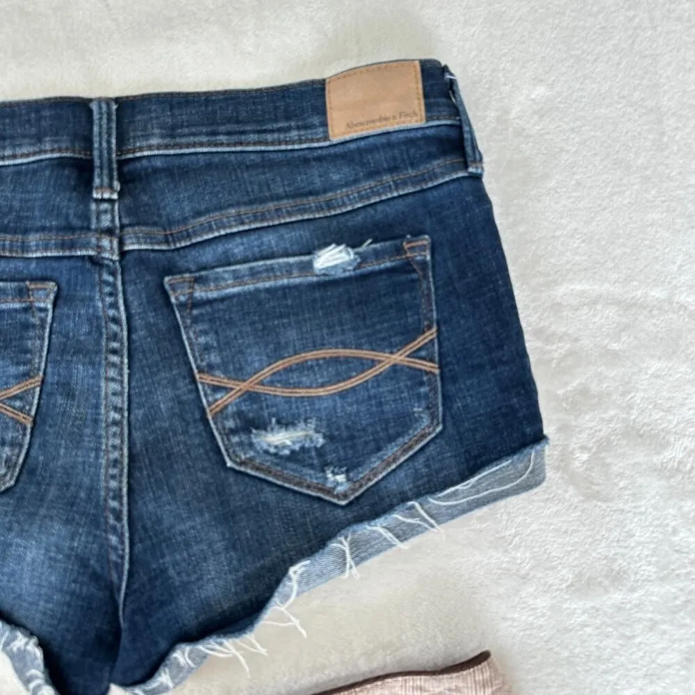 Abercrombie Sele Low Rise Shorts Womens 6 Vintage Y2K Bella Swan Bookstore Indie - Image 5