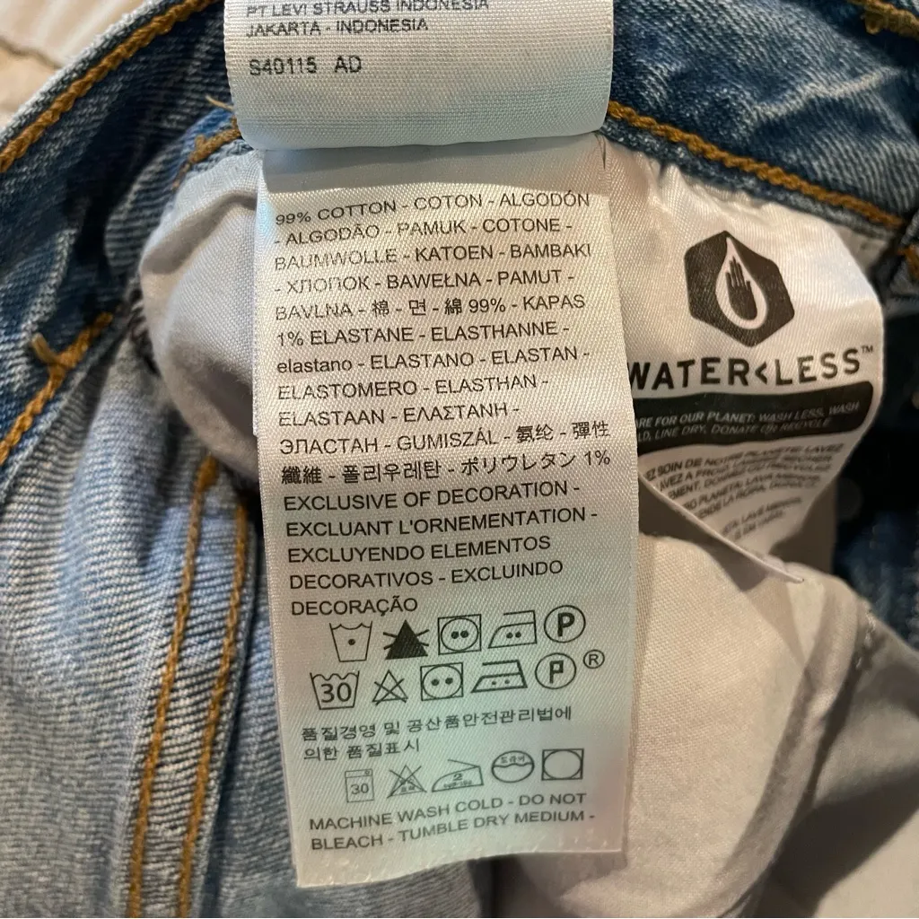 Levi’s Wedgie Icon Fit Denim Ankle Jeans These Dreams Medium Wash 25 Button Fly - Image 7