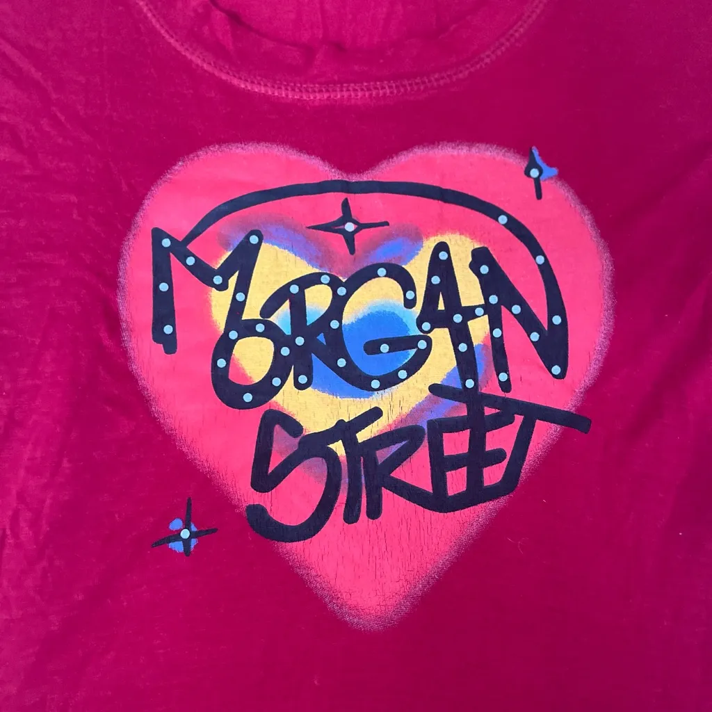Morgan de Toi Red Heart Graphic Tee Size M - Image 2