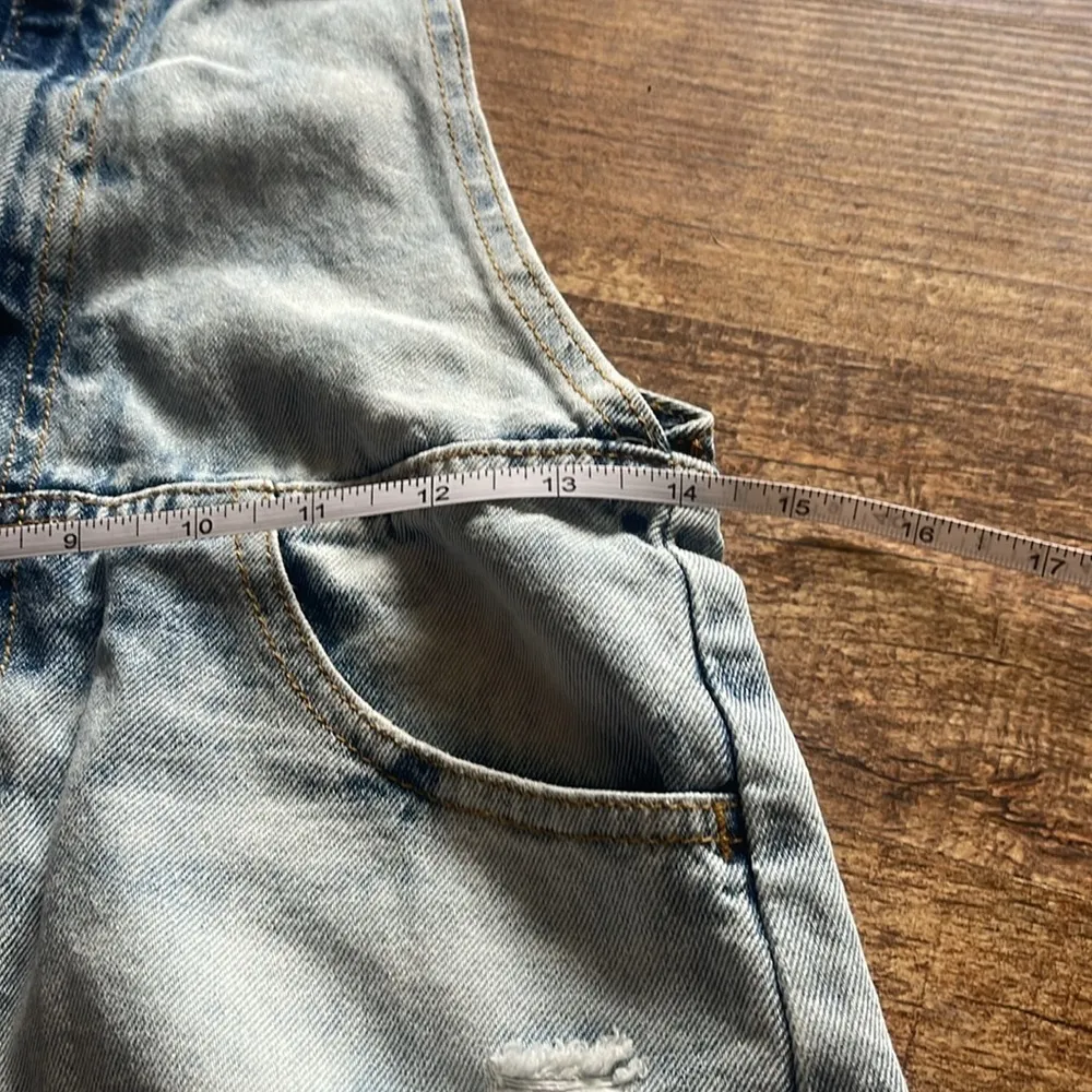 Forever 21 Denim Dress Distressed with Zipper - Image 7