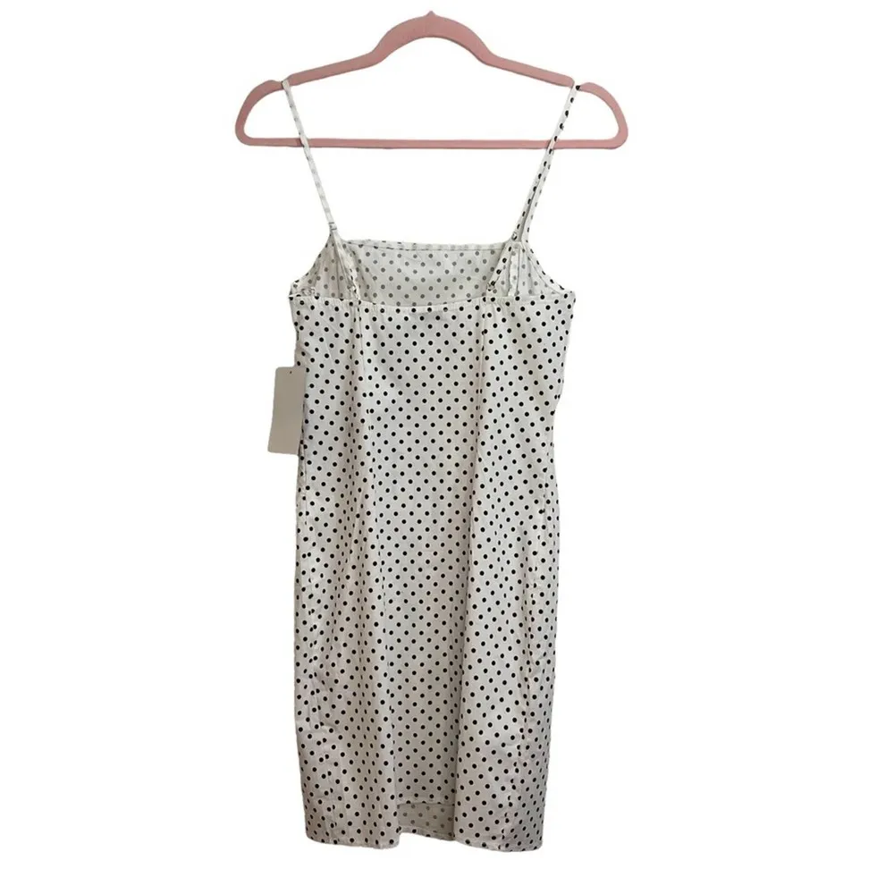 Anna Briand X  White and Black Polka Dot Mini Dress NWT - Image 4