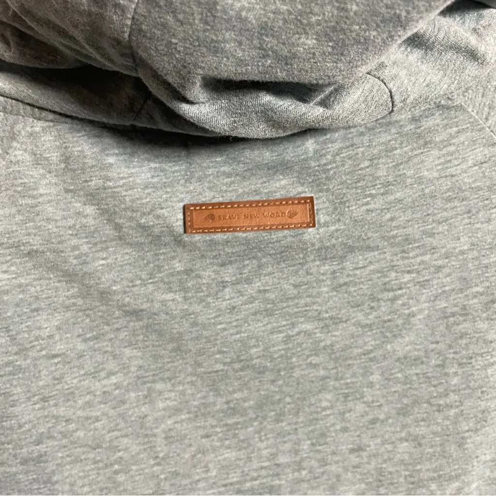 Naketano Hoodie Cowl Neck Sweatshirt Mandy XI Stormy Sea Melang - Image 6