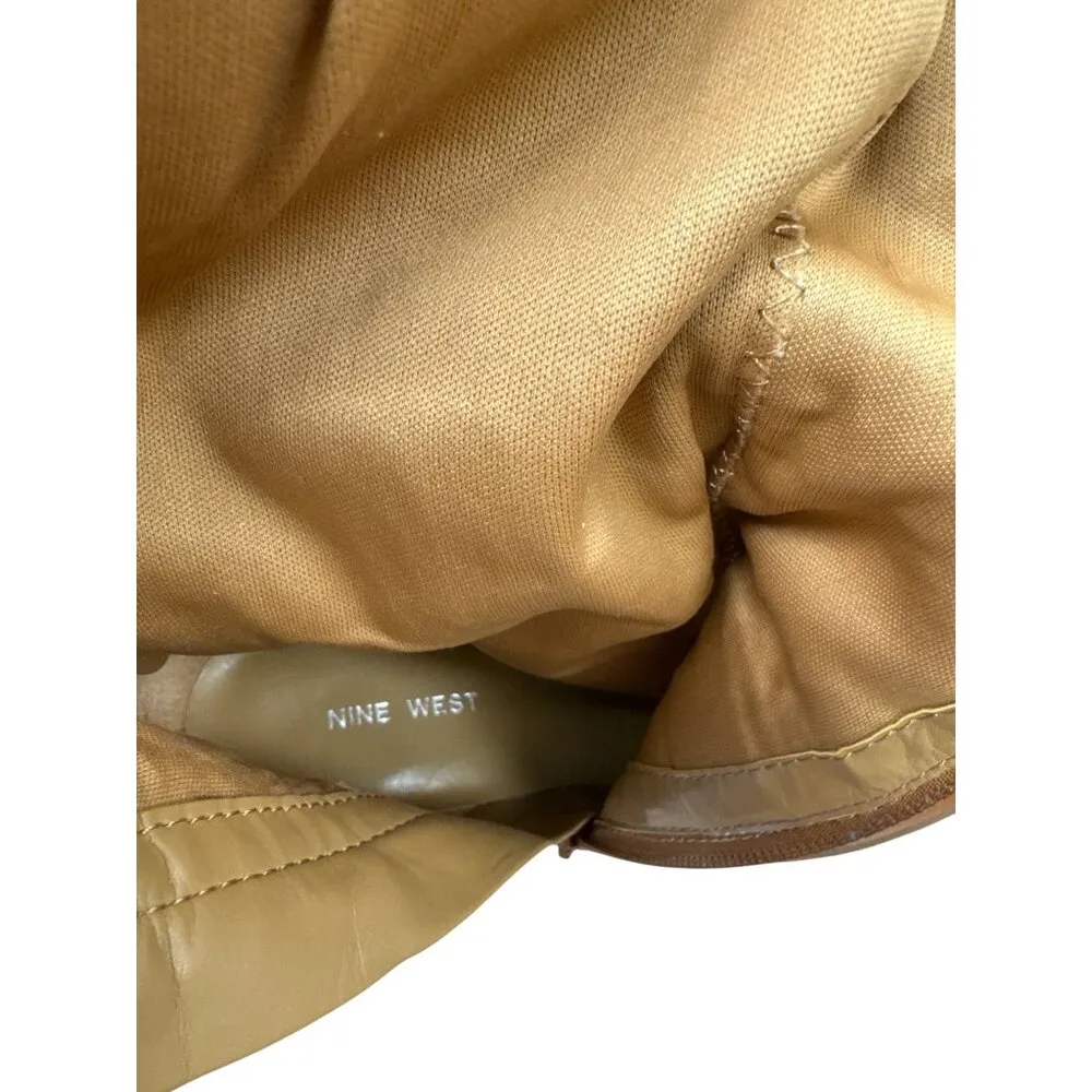 Nine West Womens Brown Leather Knee-High Boots Size 7.5M SKU 7166 - Image 14