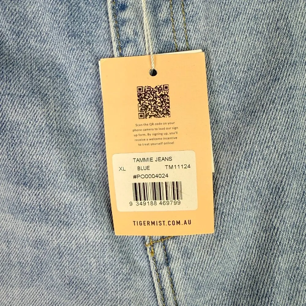 NWT Tiger Mist Tammie Jeans Flare Leg Hi-Rise Light Wash Size XL NEW - Image 6