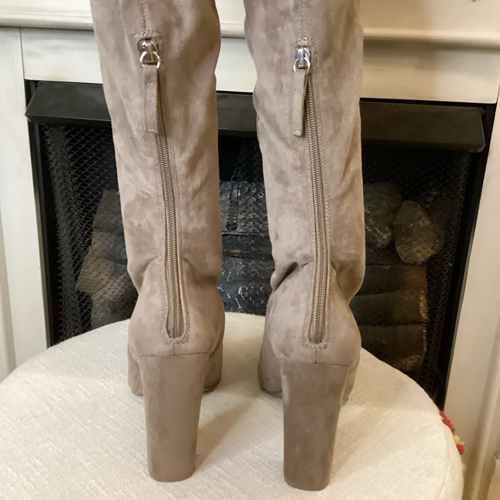 Steve Madden Emotions Taupe Over-the-Knee Boots‎ - Image 3
