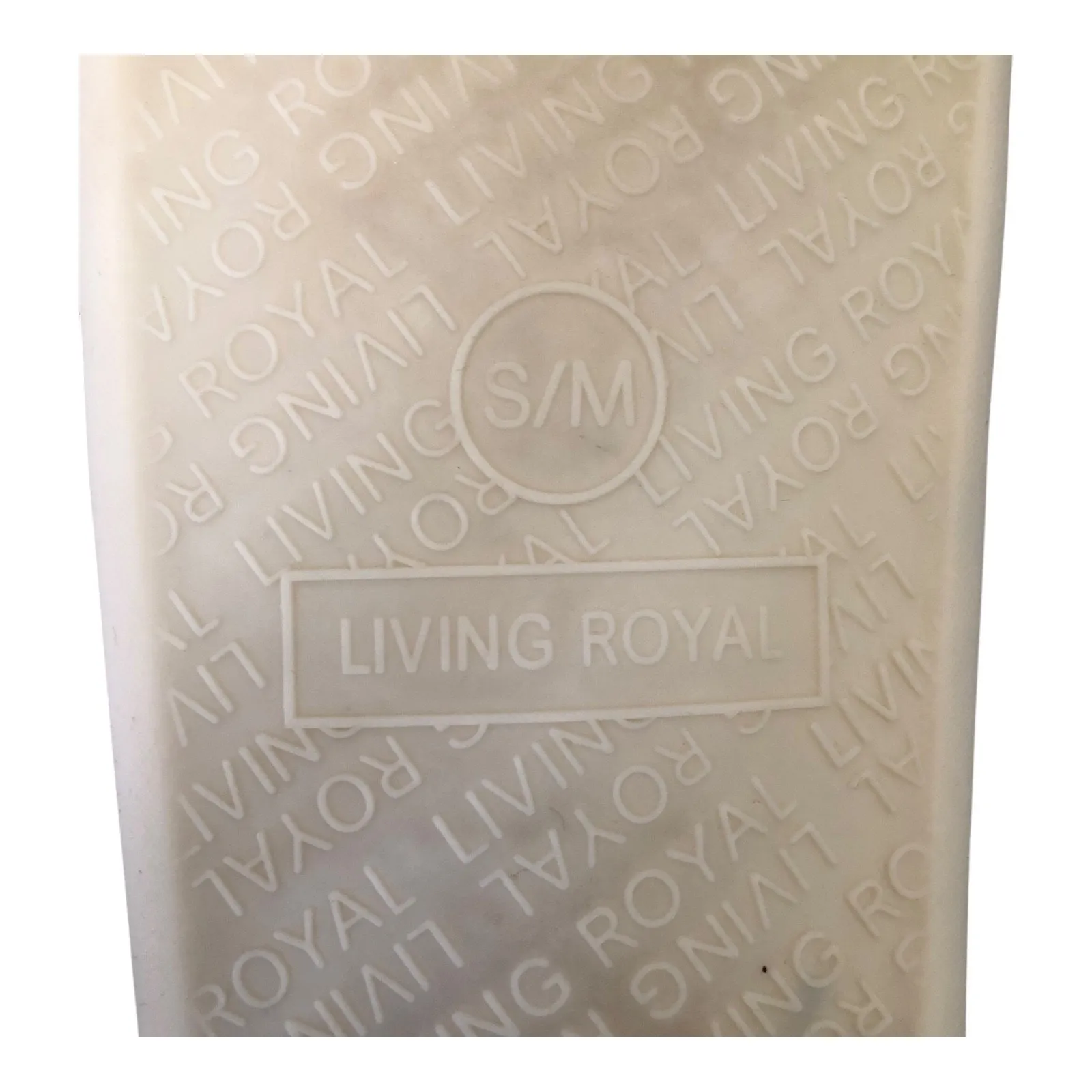 Living Royal Do Not Disturb White Fuzzy Slippers Slip On Women's Size S/M - Image 11